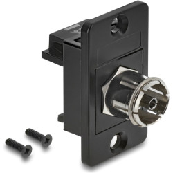 Delock Panel Mount IEC female to F female black