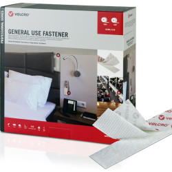 Velcro &reg; General Use Fastener 25m Hakenband 25m Flauschband, Haken & Flausch 50mm wei&szlig;