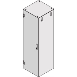 Schroff Varistar Door With Mounting Frame, IP 20, 1 Point Locking, RAL 7035, 1600H 600W