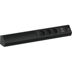 Bachmann CASIA2 3xP40 1xUSB A/C 22W, 2,0m AEH, RAL9005, Italia