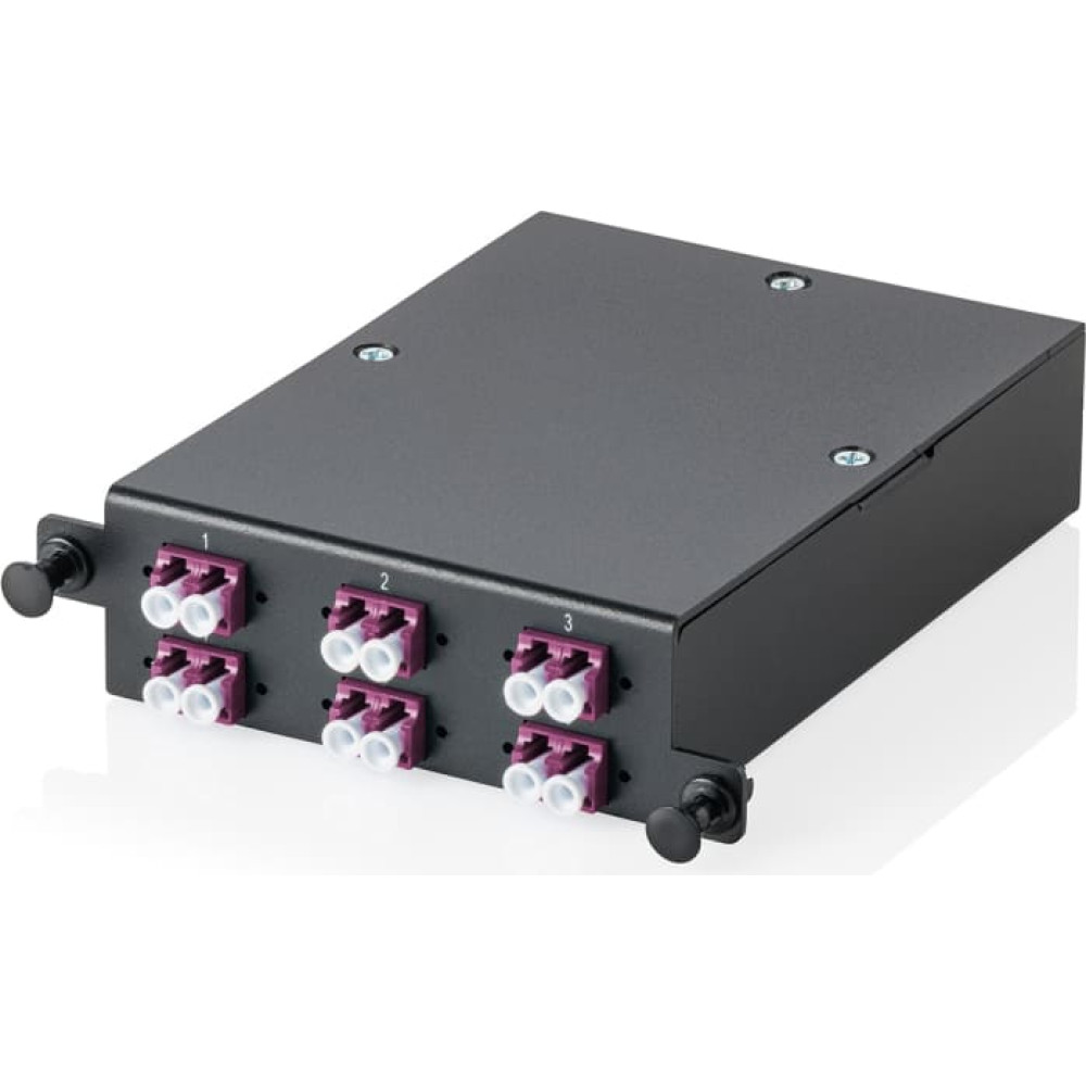 Digitus MPO cassette, multimode OM4, LC/DX, LC to MPO, for 4 cassette fields