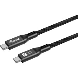 Equip 128441 USB kabelis USB4 Gen 4x2 1,2 m USB C Melns
