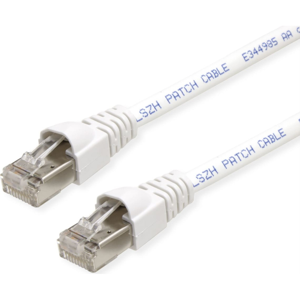 Teleg&auml;rtner Karl G&auml;rtner  TELEG&Auml;RTNER RJ45 Patch Cord S/FTP, Cat.6A, LSZH, white, 0.25 m