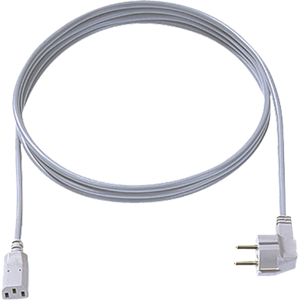 Bachmann Zuleitung H05VV-F 3G 1,5 mm&sup2;, CEE7/7 / C13, grau, 1 m