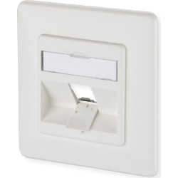 Metz Connect Modul Anschlussdose UP, 1 Port unbest&uuml;ckt reinwei&szlig;