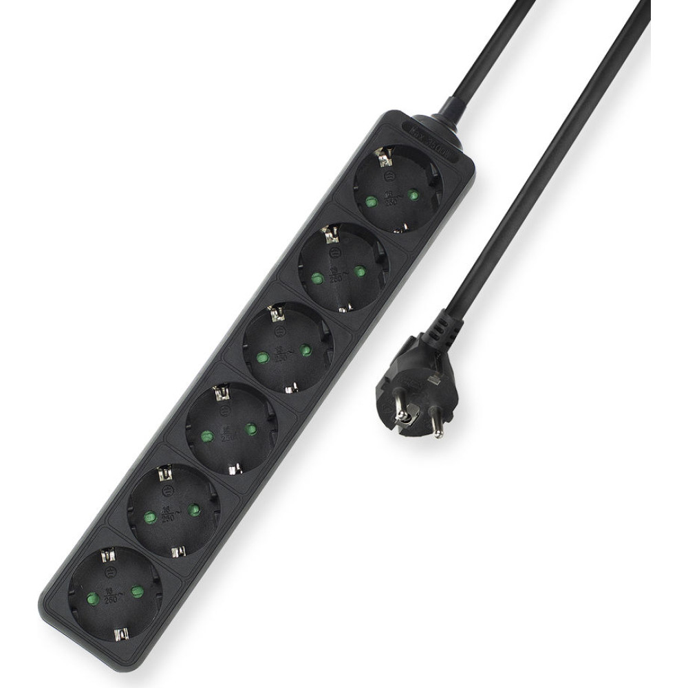 ACT PDU TYPE F 6V 3M BLACK
