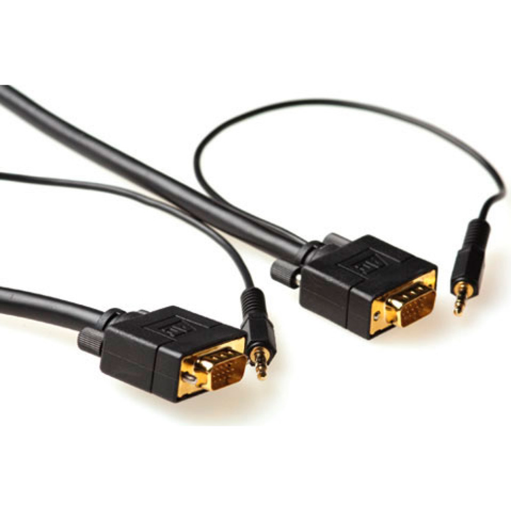 ACT VGA CAB HD15M/M + AUDIO  3.00M