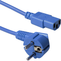 ACT POWERCORD SCHUKO-C13 BU  1.80M