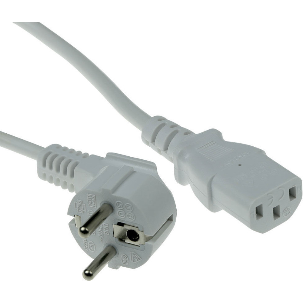 ACT POWERCORD CEE7/7-C13 WH 0.50M