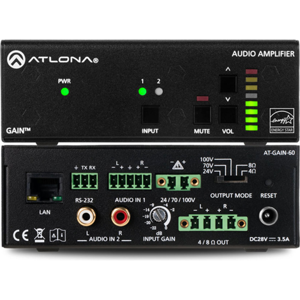 Atlona STEREO/MONO POWR.AMP. 60 WATT
