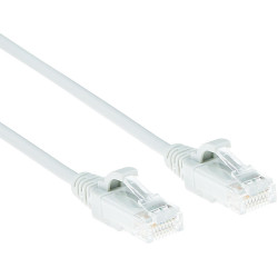 ACT CAT6 U/UTP SLIMLINE WH 0.25M