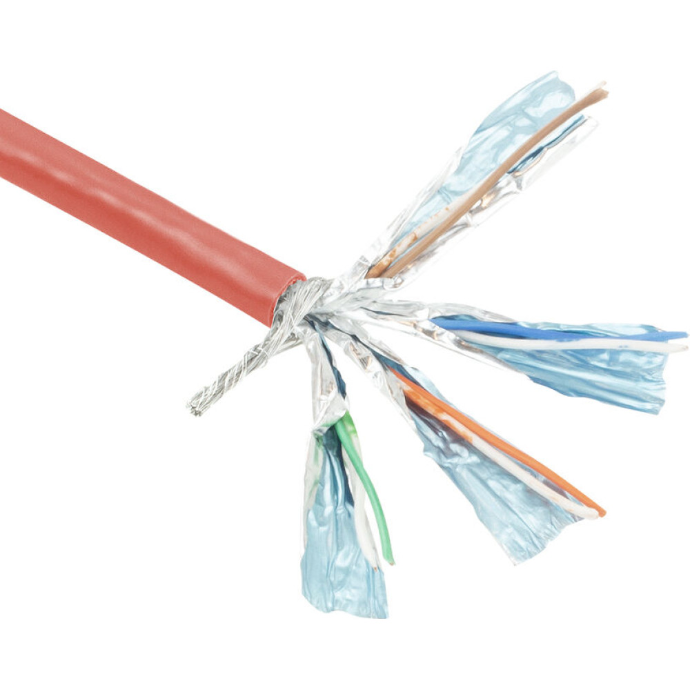 ACT C6 S/FTP PATCH PVC RED    305M
