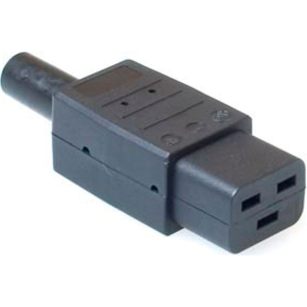Intronics Oem C19 CONNECTOR ZWART