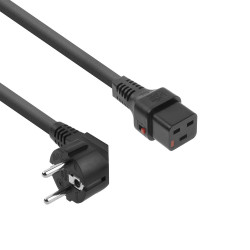 ACT POWERCORD RA-C19LOCK BK  2.00M