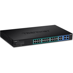 Trendnet Switch 28 Port Gbit Managed PoE+ 370W WebSmart 19"