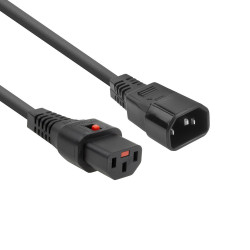 ACT POWERCORD C13LOCK-C14 BK 1.00M