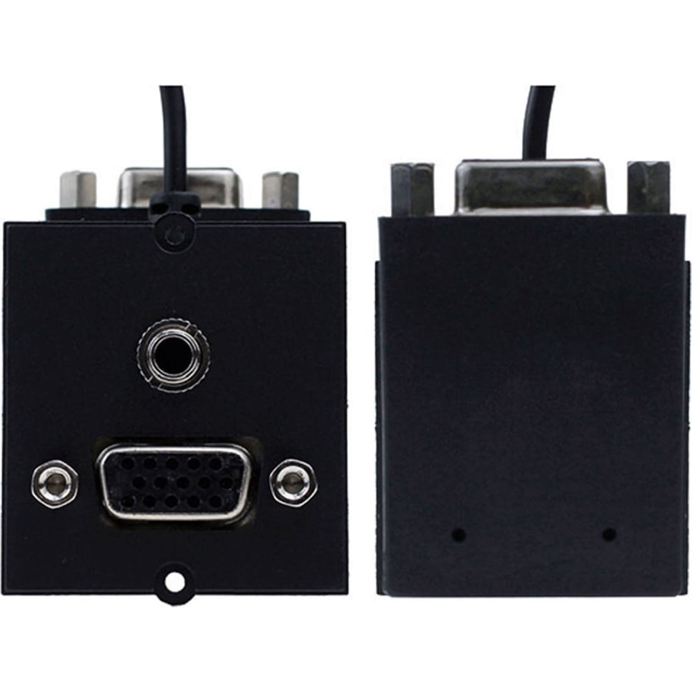 Bachmann frame 1xVGA+jack, 90&deg; lateral outlet