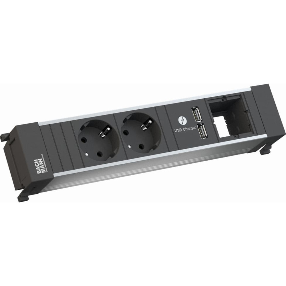 Bachmann POWER FRAME Medium 2x earthing contact 1x USB Charger 1x ABD