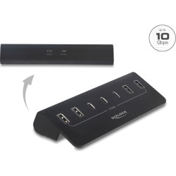 Delock USB 10 Gbps Hub with 3 USB Type-C&trade; and 4 USB Type-A Ports