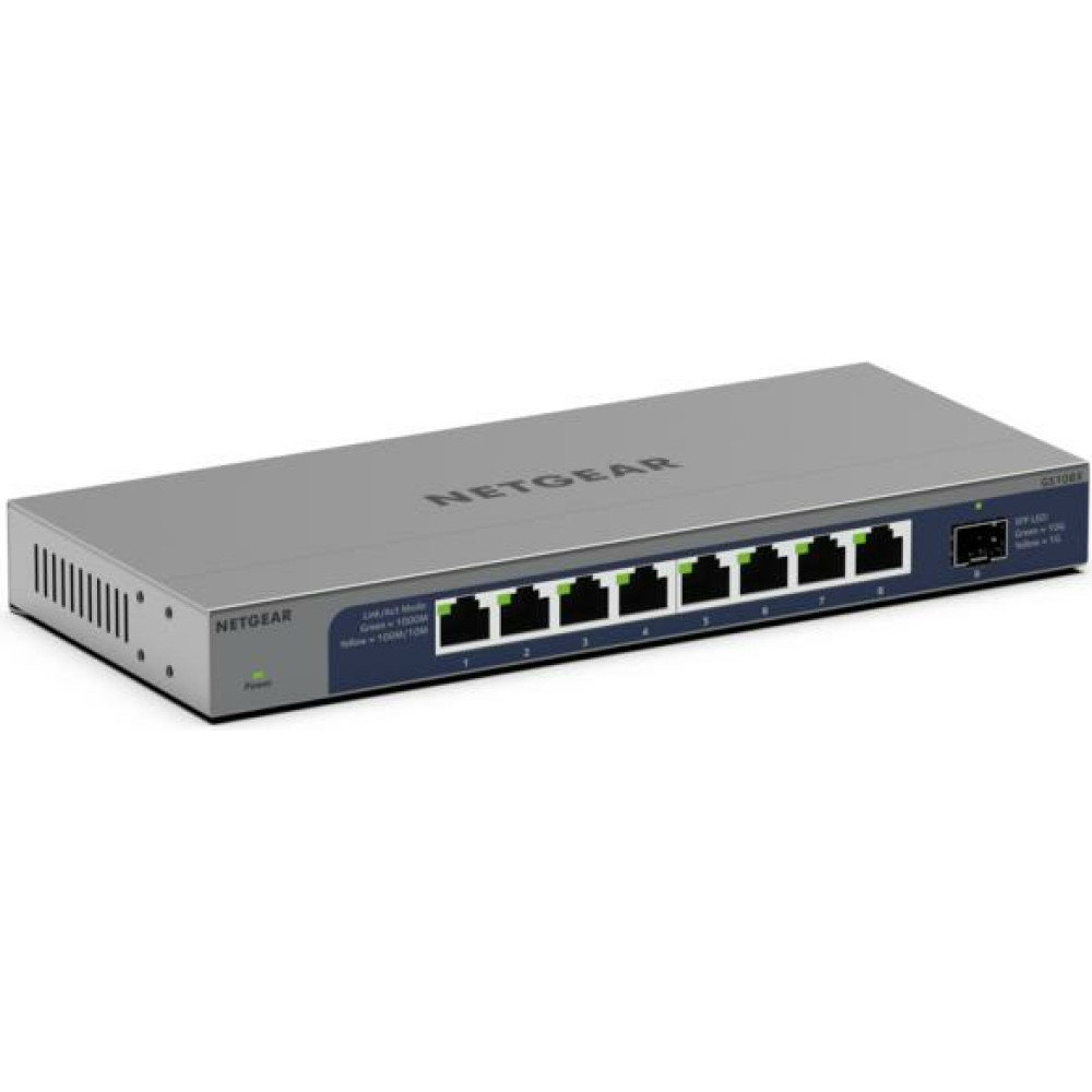 Netgear GS108X Unmanaged L2 Gigabit Ethernet (10/100/1000) Grey