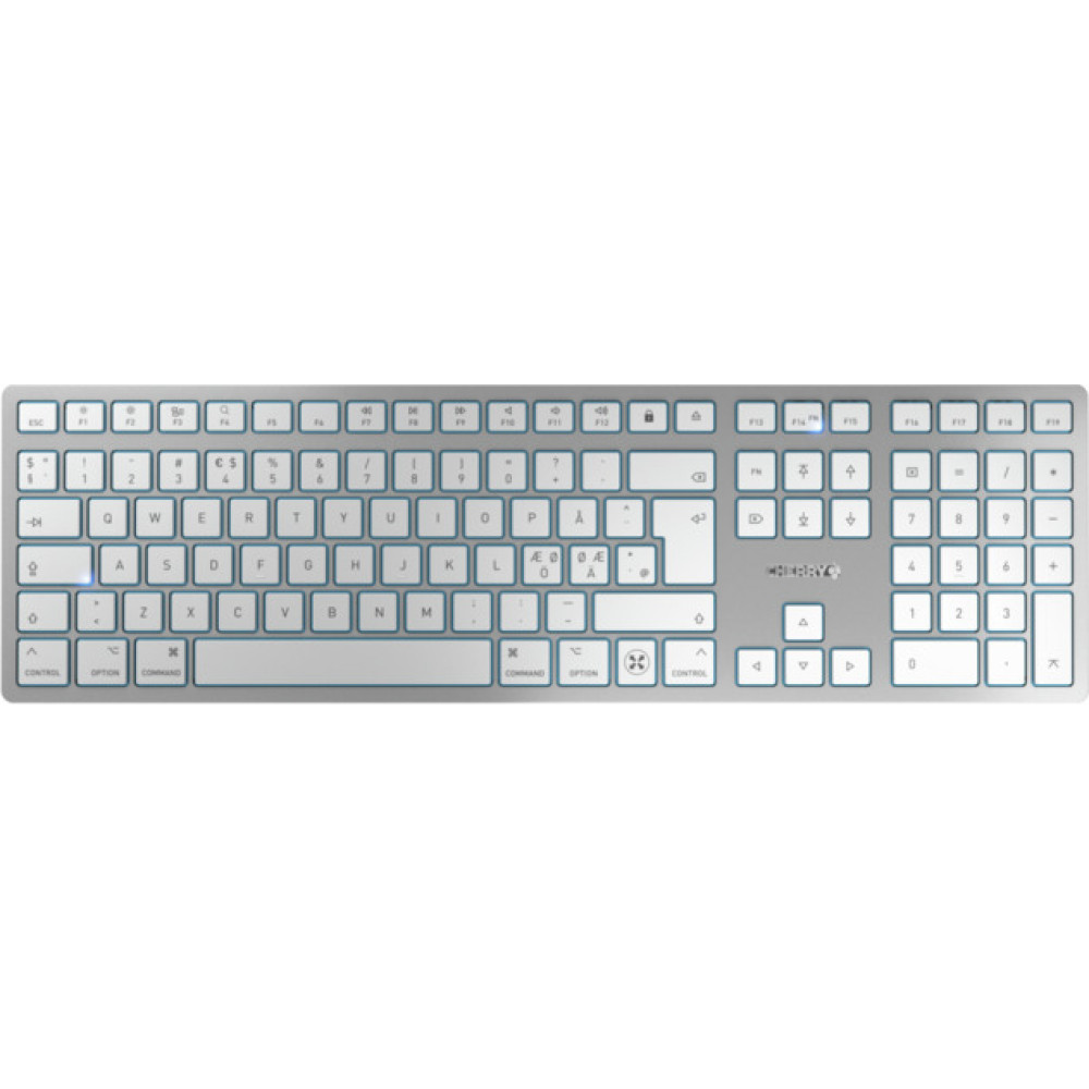 Cherry KW 9100 SLIM FOR MAC keyboard USB + Bluetooth QWERTY English Silver