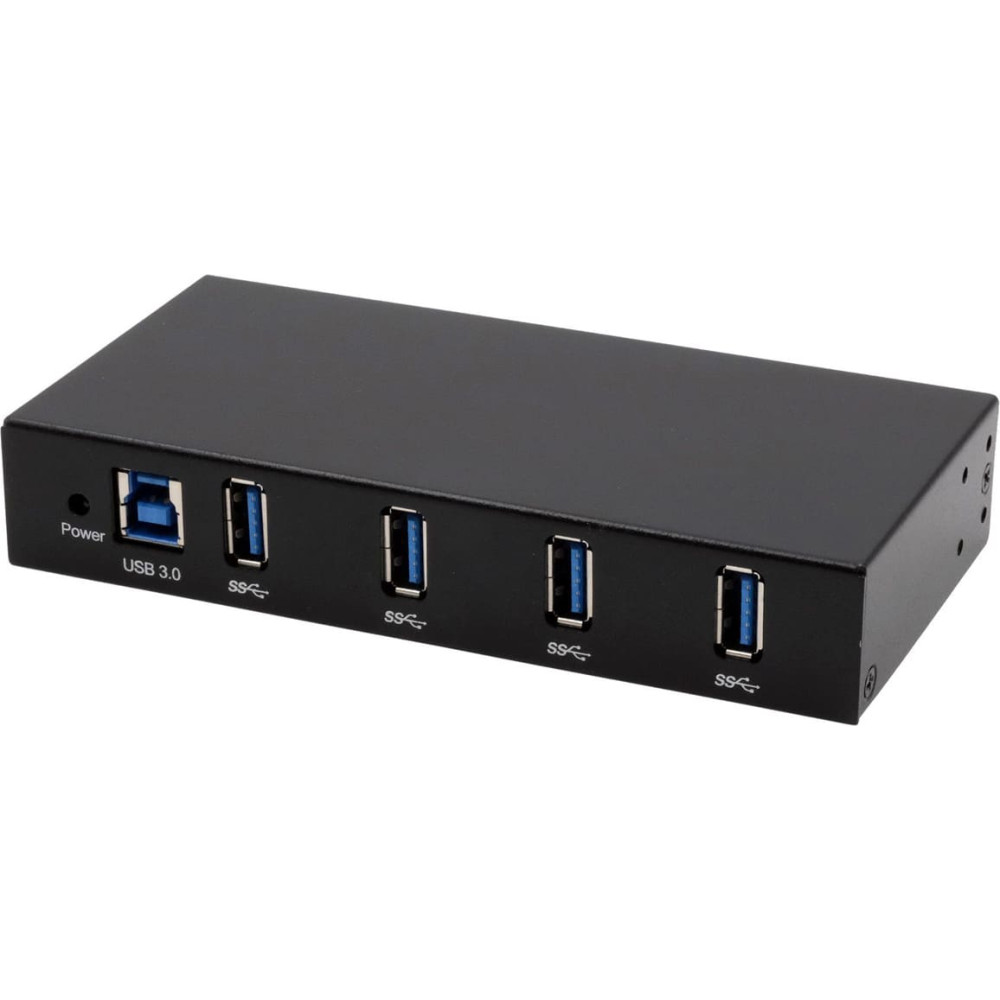 Exsys EX-11234HMS-2 4 Port USB 3.2 Gen 1 HUB, Din-Rail Kit und Wand VIA VL817_Q7S Chipsatz
