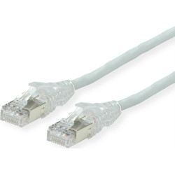 Secomp D&Auml;TWYLER Cat.6A (Class EA) S/FTP patch cable, CU 7702 flex LSOH, AMP v2, crossover, grey, 7.5 m