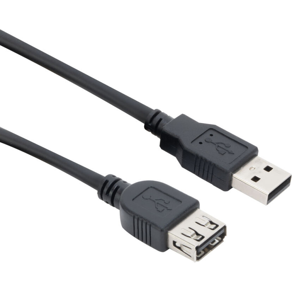 ACT USB 2.0 A-A M/F BLACK    1.80M