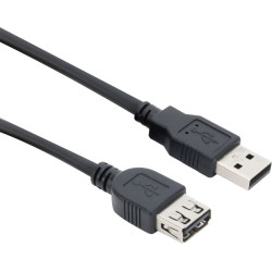 ACT USB 2.0 A-A M/F BLACK    1.80M