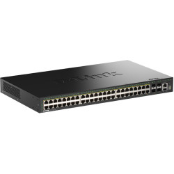 D-Link DGS-1530-52P/E tīkla pārslēgs Vadīts L2 Gigabit Ethernet (10/100/1000) Power over Ethernet (PoE) Melns