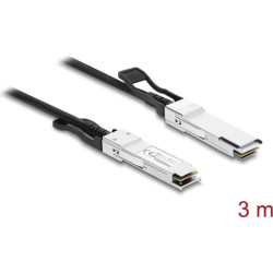 Delock Twinax Cable QSFP+ male to QSFP+ male 40 Gbps 3 m