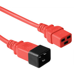 ACT POWERCORD C19-C20 RED    1.20M
