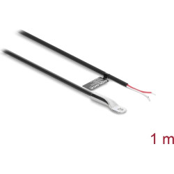 Delock Temperature Sensor Cable M4 with 2 x open wire ends PVC round B25/50 3950K 1 m