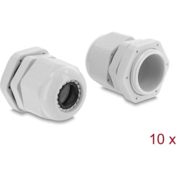 Delock Cable Gland M24 x 1.5 mm 10 pieces grey