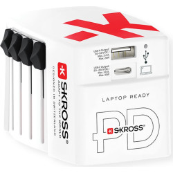 Skross World USB Charger AC45PD with USB C cable, worldwide