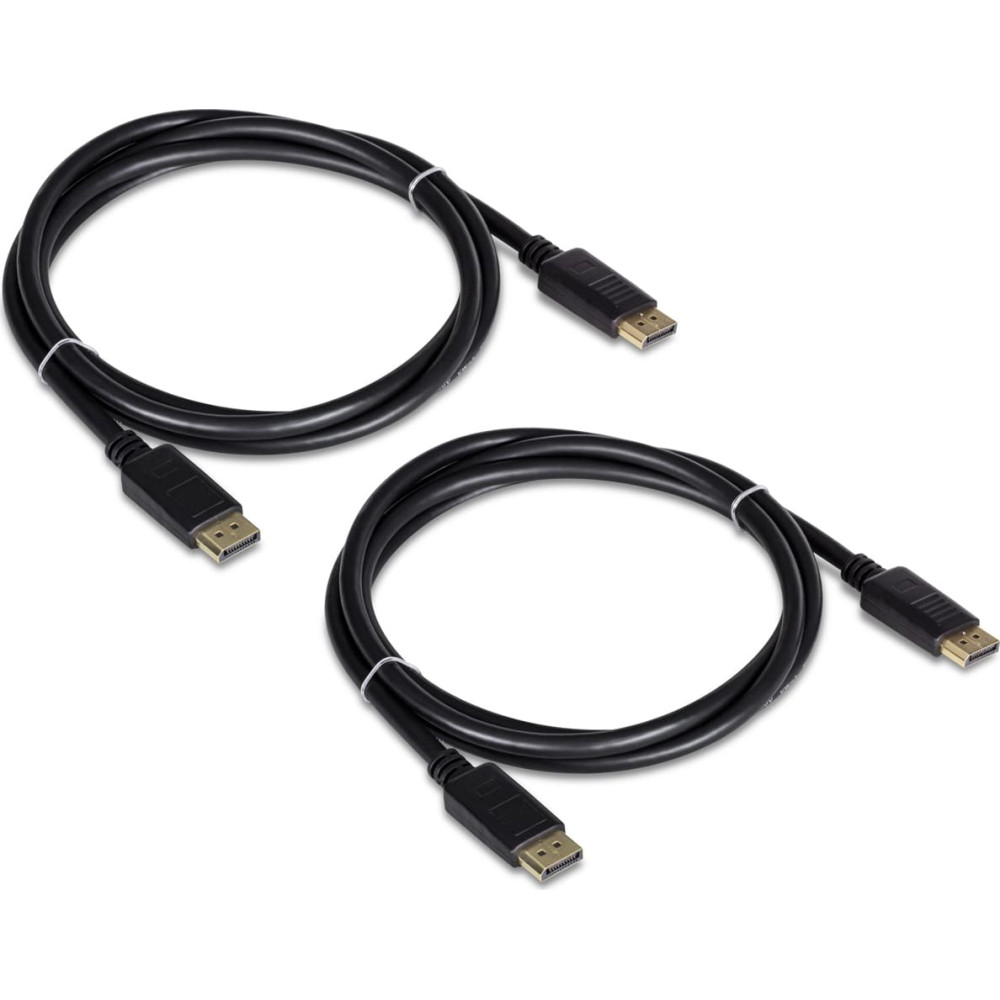 Trendnet TK-DP06/2 DisplayPort 1.2 Kabel, 2er Pack, schwarz, 1,8 m