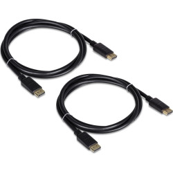 Trendnet TK-DP06/2 DisplayPort 1.2 Kabel, 2er Pack, schwarz, 1,8 m