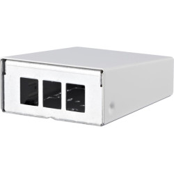 Metz Connect Keystone AP-Gehäuse 3 Port reinweiß RAL9010
