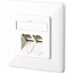 Metz Connect E-DAT C6 2 Port UP reinweiß