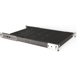 Schroff 19" Telescopic Shelf for Varistar, Novastar, Eurorack, 70 kg, RAL 7021, 553W 700D