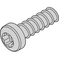 Schroff Panhead Screw, Torx, M2.5 x 7.3 mm, Self-Tapping, Steel Zinc Plated