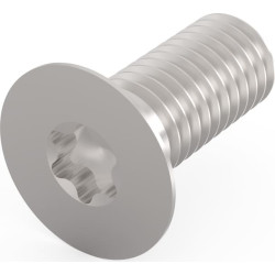 Schroff Countersunk Screw, Torx M5x12 mm, Steel, Zinc Plated, 100 Pieces