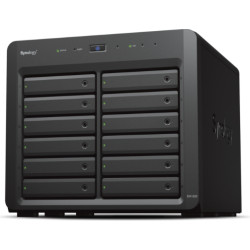 Synology DX1222 storage drive enclosure HDD/SSD enclosure Black 2.5/3.5"