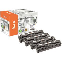 Peach 111828 tonera kārtridžs 4 pcs Saderība Melns, Tirkīzzils, Fuksīns, Dzeltens