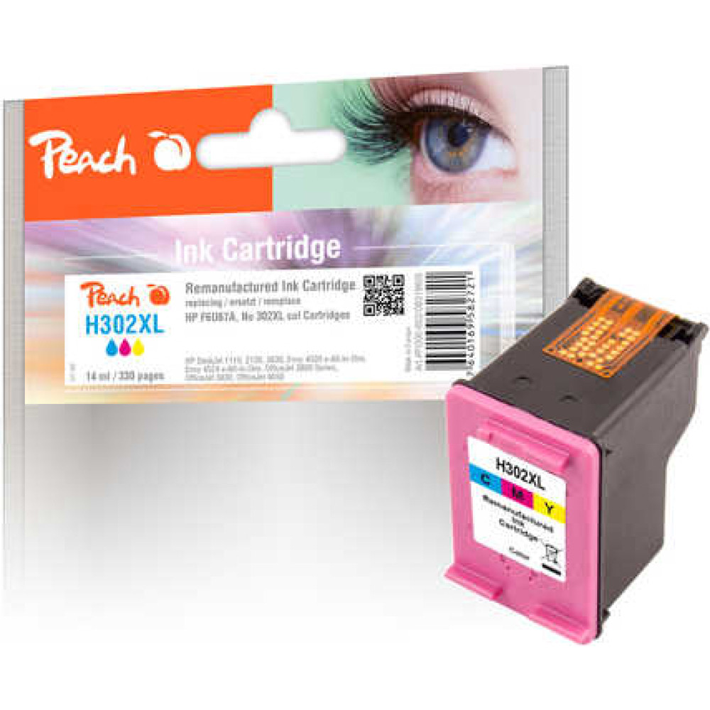 Peach PI300-652 tintes kārtridžs Tirkīzzils, Fuksīns, Dzeltens