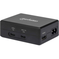 Manhattan 130554 dokstacija USB 3.2 Gen 1 (3.1 Gen 1) Type-C Melns