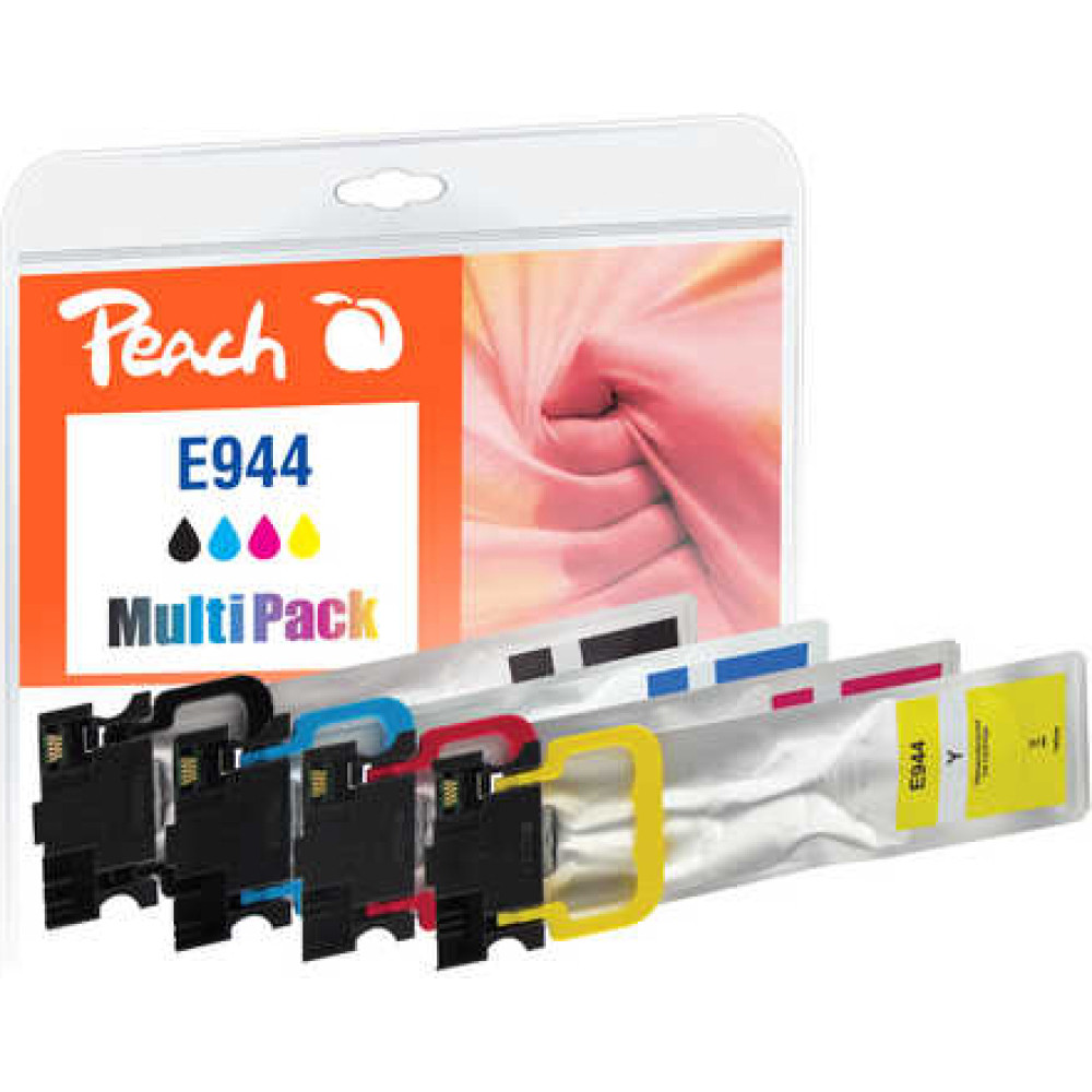 Peach PI200-786 tintes kārtridžs 4 pcs Saderība Melns, Tirkīzzils, Fuksīns, Dzeltens