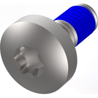 Schroff Assembly Parts for Rugged Components, Panhead Screw with Thread-locking Compound, Torx, M4 x 10