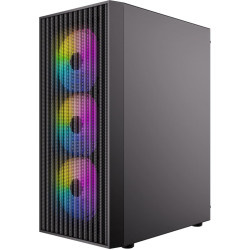 Antec AX27 RGB Elite PC case Midi Tower Gaming ATX, black