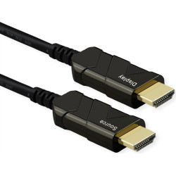 Roline Cable UHD HDMI Active Optical (AOC), M/M, 10 m